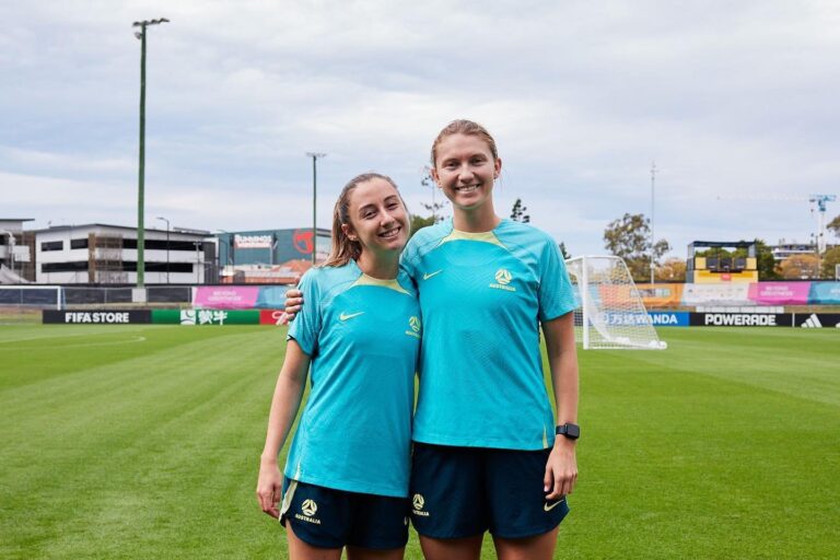 Claire Wheeler and Claire Hunt - Alumni and Matildas