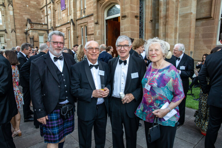 Bill Wallis, Bill Porges, Colin and Suzanne Davidson, at former Principal Wayne Erickson's Farewell in 2023.