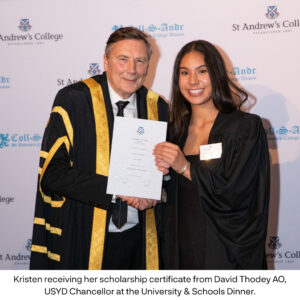 Kristen Emseis and David Thodey AO, USYD Chancellor