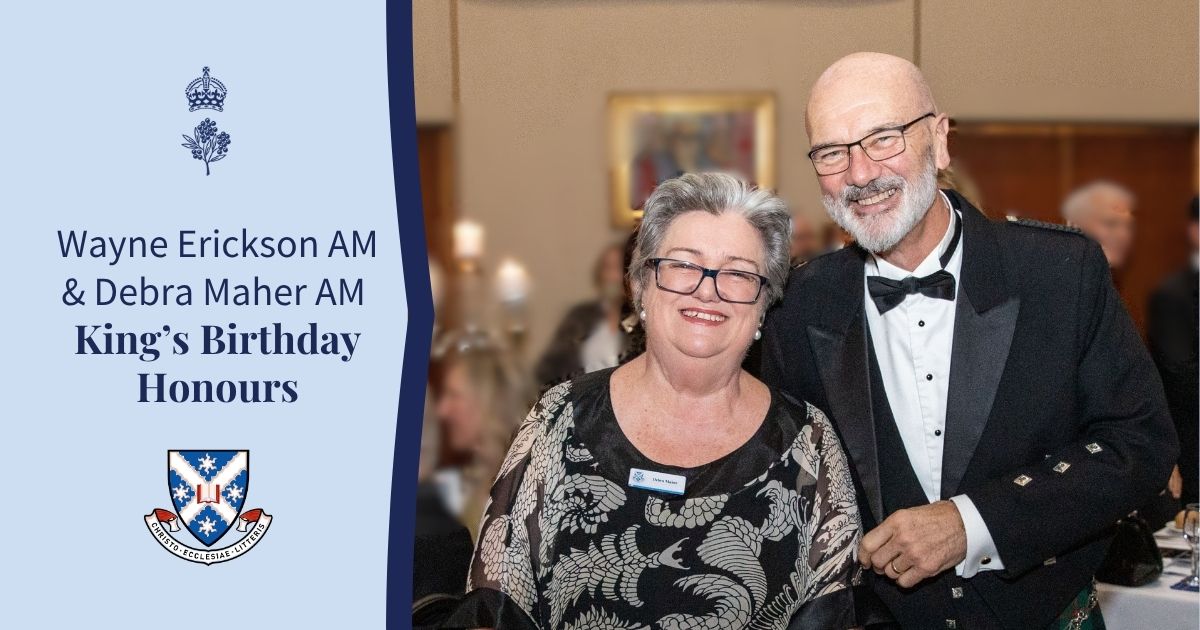 Wayne Erickson AM and Debra Maher AM recognised in 2026 King’s Birthday Honours
