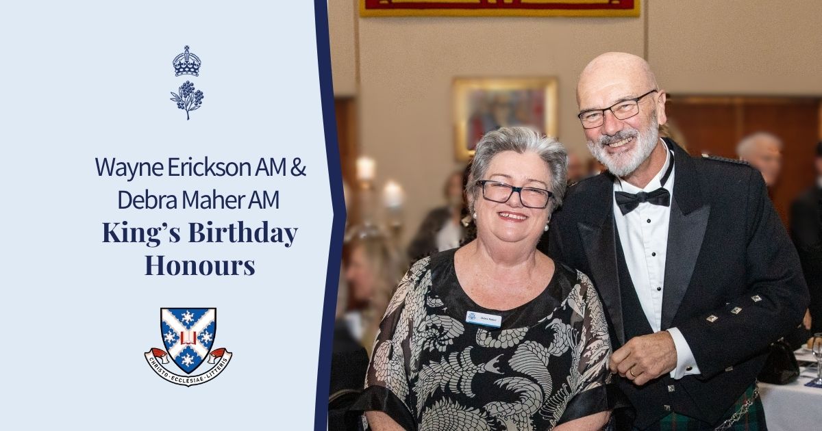 Wayne Erickson AM and Debra Maher AM recognised in 2026 King’s Birthday Honours
