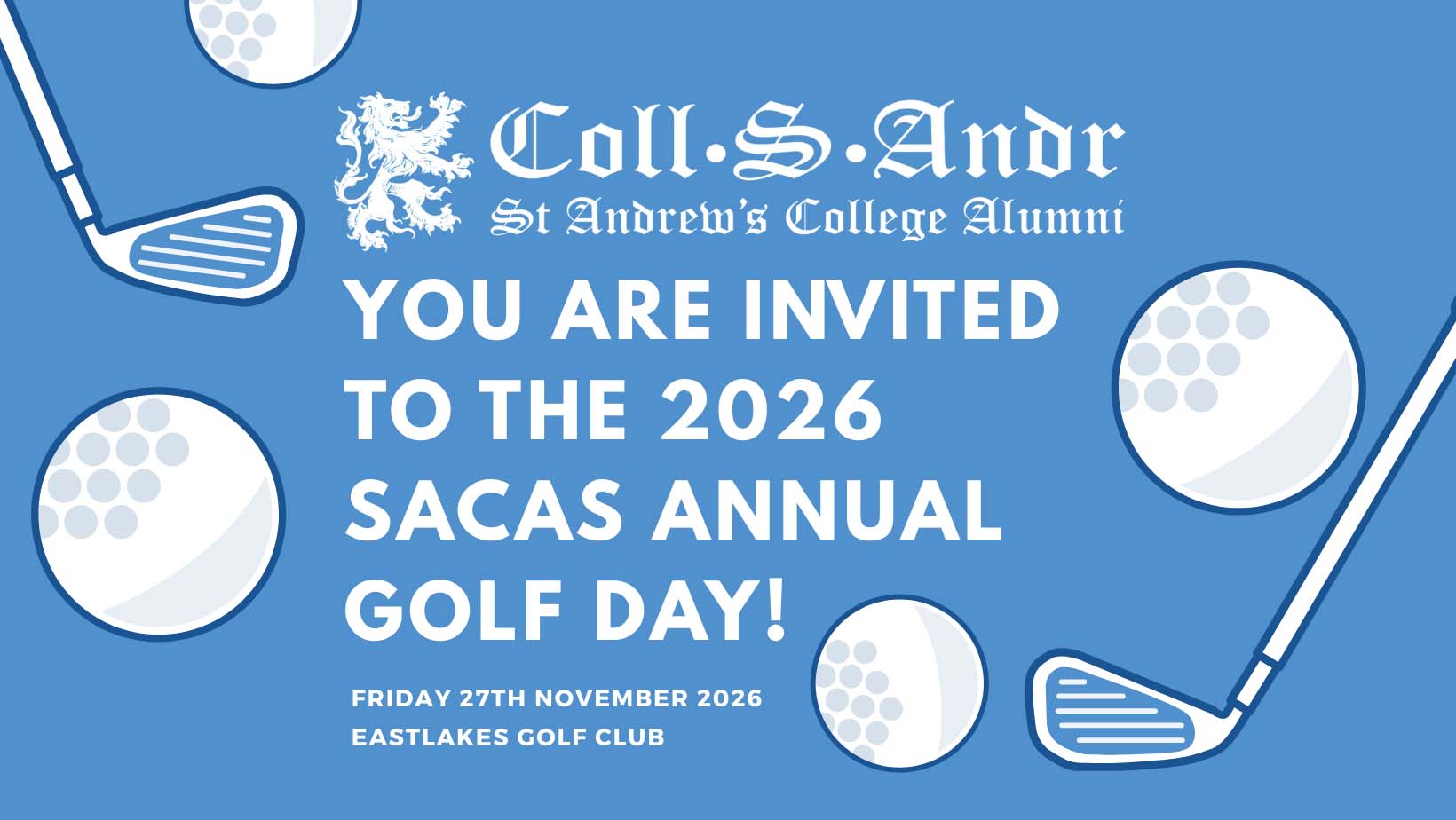 SACAS Golf Day Invite image