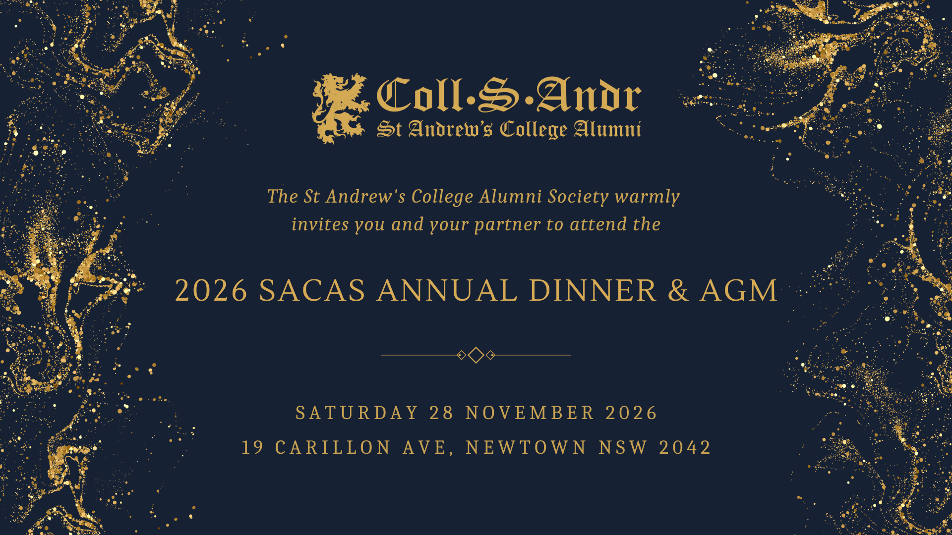 2026 SACAS Annual Dinner Invite Image